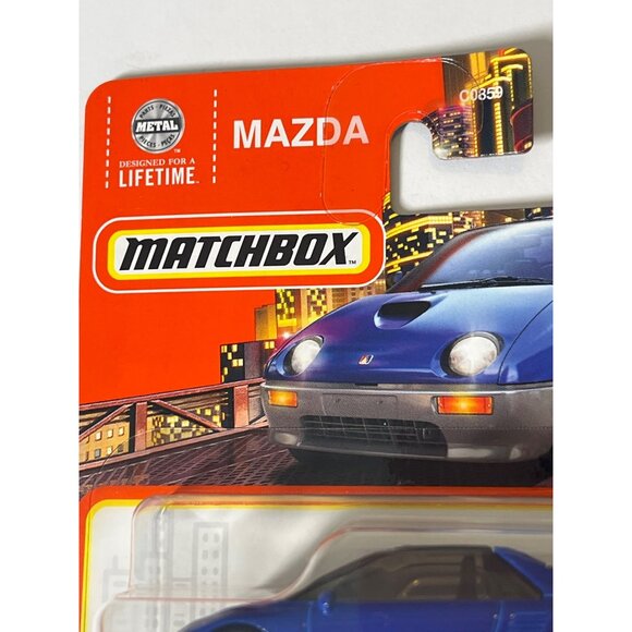 Matchbox 1992 Mazda Autozam AZ-1 Blue 70 Years 1:64 Diecast Car - Picture 3 of 8